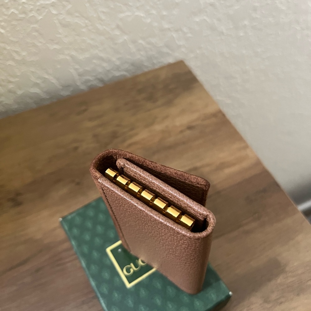 Gucci Brown Leather key holder with Bamboo Detail - Picture 4 of 5
